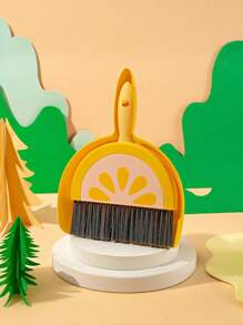 家用迷你桌面扫帚簸箕套装，（1把刷子+1把簸箕），可用于厨房、浴室、家庭、台式电脑窗缝清洁簸箕和扫帚套装多功能塑料手柄清洁刷套件，适用于桌面、键盘和小缝隙，无缝清洁且易于使用