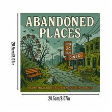 22页废弃游乐园主题涂色书，适合朋友、情侣、家庭、聚会、情人节、生日及其他节日。绘画学习用品、涂色书、学习用品、学校、圣诞节、万圣节、生日、返校季、涂色书、圣诞礼物、涂色书 - 單件 - 查看 13