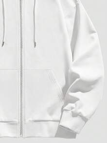 Personalización Personalizada - Sudadera con Capucha para Mujer de Otoño con Cremallera - Chaqueta Fina con Diseños de Logotipo Personalizables - Personalizable para Otoño - Blanco - Ver 5