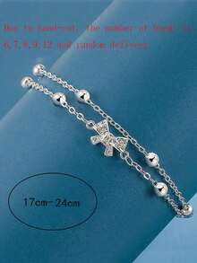 1個精美豪華的雙層蝴蝶結設計手鐲