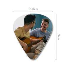 1pc Customized Guitar Pick, Personalized Photo & Text Logo Guitar Pick, ABS Shape Stable & Durable, Heart & Large Triangle Guitar Pick, Suitable For Electric Guitar, Bass & Acoustic Guitar - Multicolor - View 9