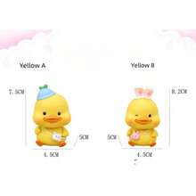Ornamento creativo de pato amarillo pequeño con cabeza oscilante para coche, muñeca con cabeza oscilante linda para decoración interior del coche, decoración de pastel de cumpleaños, accesorios de escritorio de oficina, decoración del hogar, decoración de habitación, ornamentos, artículos en miniatura para el hogar - Multicolor - Ver 4