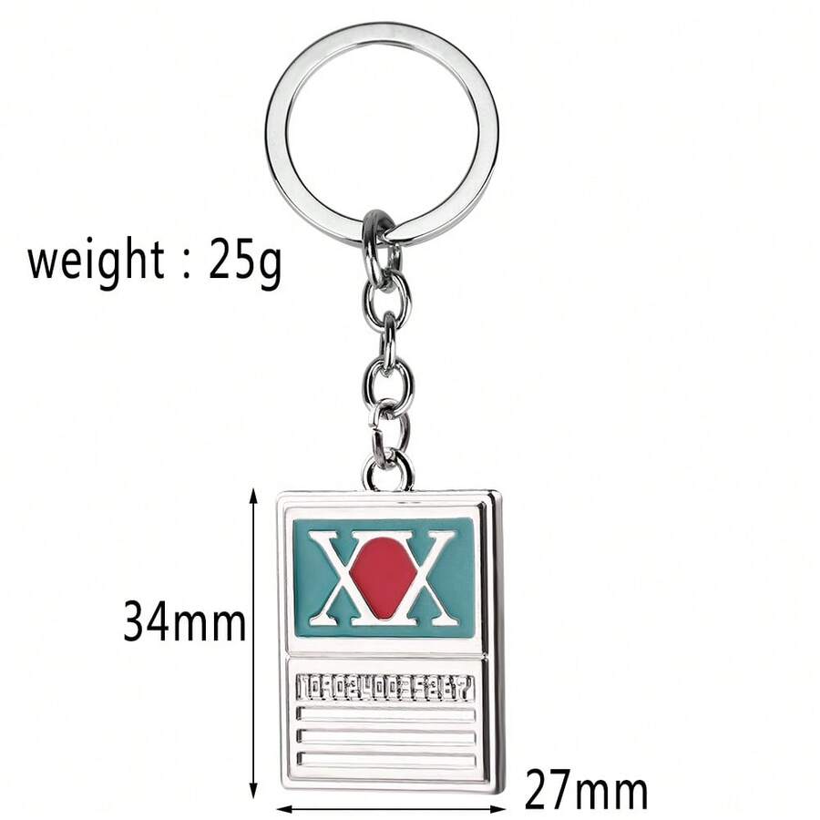 Anime  Keychain Metal Tag Pendant Keyrings For Women Men Car Key Holder Jewelry Accessories Gift - 獵人 - 查看 1