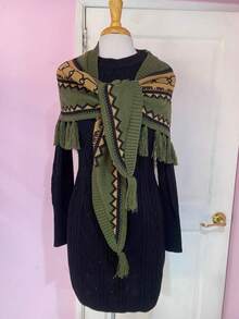 Women Sweater Co-Ords - Olive Green - View 3