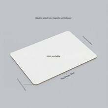 1 szt. Tablica do pisania, dwustronna, mała tablica suchościeralna, przenośna mini kolorowa tablica suchościeralna, niemagnetyczny długopis do tablicy suchościeralnej, do użytku domowego, biura itp., do zapisywania ważnych informacji, prezent - Wielokolorowe - Zobacz 4