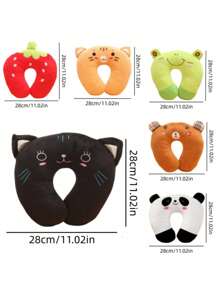 1 件装卡通可爱颈枕创意颈椎枕 U 型枕、高铁和飞机旅行午睡枕，适用于公司活动礼物家居装饰、儿童旅行枕、儿童枕头、儿童旅行枕、幼儿枕头、儿童颈枕、男孩旅行枕、儿童旅行枕、儿童枕头、儿童旅行枕、儿童颈枕、颈部旅行枕、颈部旅行枕、儿童旅行枕、儿童枕头、颈枕、男孩枕头、儿童抱枕、儿童枕头>Pp - 黑色 - 查看 3