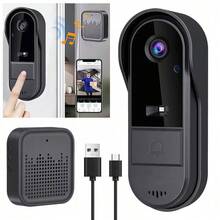 Wireless WiFi Doorbell Camera With 2-Way Audio Intercom Video Camera Door Bell Chime TUYA