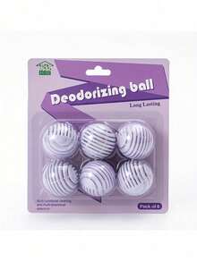 1/3 Set (6pcs Per Set) Bathroom Deodorizing Fragrance Balls, Designed To Eliminate Odors. They Provide Long-Lasting Scent And Are Suitable For Bathrooms, Shoe Cabinets, Wardrobes, Backpacks, And Cars. Available In Multiple Scent Varieties. - Multicolor - View 6