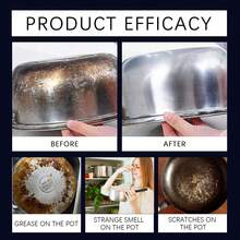 jakehoe Burnt Residue Remover Spray Pots Pans Stove Grill Oven Heavy Duty Black Stain Grease Cleaner Kitchen Degreaser 100ml - Màu vàng - Xem 10