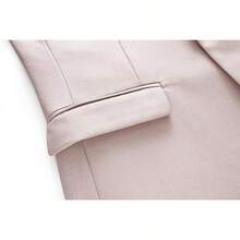 Mens Suit Slim Fit 1 Button 2 Piece Wedding Party Holiday Solid Color Tux Suits For Menhalloween - Cream - View 10