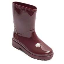 Bottes Verni Mi-Hautes Femme –élégantes – Beige, Noir, Marron, Vert, Rouge & Léopard - Red - View 2