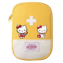 Sanrio 1pc Embroidered Detail Medicine Storage Bag, Outdoor Camping Hiking And Home First Aid Kit, Essential Survival Gear Home And Outdoor (Accessories Not Included) Medicine Bag Medicine Organizer For Travel For Outdoor Portable Travel Essentials First Aid Bag