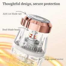 1pc Multifunctional Shaver, 3-In-1 Ladies' Shaver, USB Rechargeable, Smart LCD Display, Home Underarm Epilator, Ladies' Home Eyebrow & Nose Hair Trimmer, Battery Capacity: 150mAh