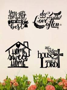 Elegante Metall-Wandkunst - 1 Stück Eisen Handwerksdekor, Metall-Wandkunst Dekoration, perfekt für Raumdekor