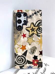 A Stylish Phone Case That Does Not Include A Lanyard Or Stand. This Whimsical 2-In-1 Retro Collage Phone Case Features An Aesthetic Star Design And Abstract Art Design. It Is Compatible With Samsung Galaxy S25/S25 Plus/S25 Ultra/S24/S24 Plus/S24 Ultra/S24 FE/S23/S23+/S23 Ultra/S22/S22+/S22 Ultra/S21/S21+/S21 Ultra/S20 Ultra/A71/A56/A55/A54/A53/A52/A34/A26/A15/A16/A14/A13/A06 And  17, 17 Air, 17 Pro, 16, 16 Plus, 16 Pro Max, 15 Plus, 15 Pro, 15 Pro Max, 14, 14 Plus, 14 Pro, 14 Pro Max, 13, And 13 Pro Max. - 多色 4 - 查看 6