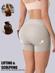 Tummy Control Panties Seamless High Waist Shaping Panties Slimming Waist Trainer Body Shaper Shapewear For Women Underwear Women's Underwear Sheath Flat Belly Woman Lingerie Briefs Butt Lifter - Apricot - View 3