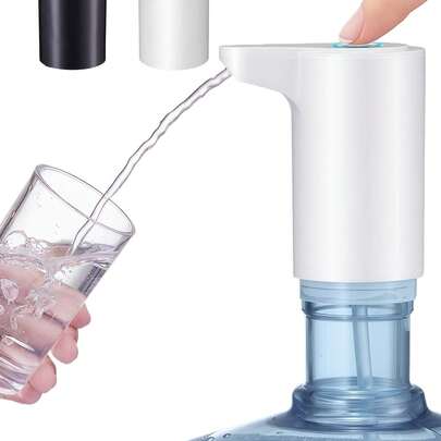 1 件水瓶饮水机，赠送 USB 充电线、硅胶水管、便携式 USB 充电电动水泵、家用、厨房、客厅、办公室和露营水瓶泵