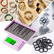 0.01g High Precision Mini Digital Scale, ABS Material, High Accuracy Pocket Electronic Scale, Jewelry Weight, Portable Kitchen Scale, 2*AAA Battery (Not Included) - Multicolor - View 5