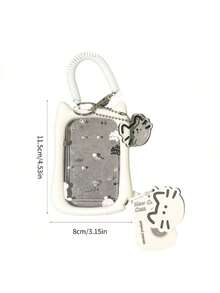 加厚防摔猫咪硅胶亚克力照片卡套钥匙扣学生证校园卡保护套返校用品 - Color - 查看 6