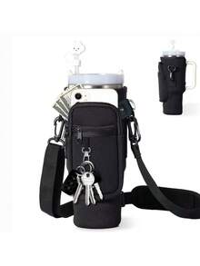 Giá đỡ cốc 40/30oz + Ống hút, Bộ phụ kiện bình nước (Giá đỡ cốc + Túi đựng điện thoại + Móc khóa + Ống hút), Túi đựng bình nước có túi đựng điện thoại, Vỏ bảo vệ cốc, Túi cách nhiệt bình nước, Giá đỡ cốc (có túi đựng điện thoại), Không có nắp ống hút, Phù hợp với cốc thủy tinh 40/30oz, Có quai xách, Có thể đeo chéo, - Nhiều màu - Xem 11