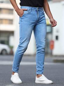 Men Jeans - Light Wash - View 3