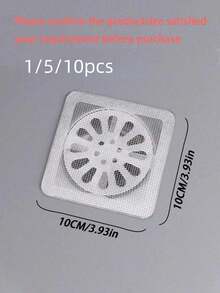 1/5/10 Drainage Filters, Used For Hair Plugs, Fly-Proof Silicone Filters, Prevention Of Cockroaches And Odors In Home Bathrooms, School Supplies And Essential Items For Student Dorm Bathrooms And Toilets Kitchen Accessories, Bathroom Accessories, Travel Essentials
