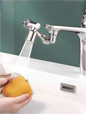 1pc Universal Faucet Extender 1080° Swivel, Splash Guard, Bubbler Nozzle, Robotic Arm For Kitchen And Bathroom, Longer Durability (1080° Dual Mode)