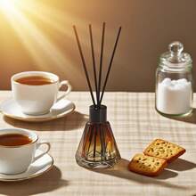 1 Bottle 80ml Amber Sandalwood/After The Rain Scented Oil Diffuser Set With 4 Rattan Reed Sticks, Long-Lasting Fragrance, Suitable For Home, Living Room, Bedroom, Bathroom, Holiday Gift, Halloween, Christmas - Morning After the Rain - View 5