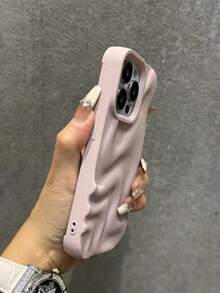 Wave Ripples 4pcs Asymmetrical Wavy Silicone Smooth Texture Phone Cases Compatible With IPhone 17/17 Air/17 Pro/17 Pro Max/16 Pro Max/16/16 Pro/16 Plus/15/15 Pro Max/15 Pro/11/12/13/14 Pro Max/11 Pro/11 Pro Max/12 Pro/12 Pro Max/13 Pro/13 Pro Max/14 Pro/14 Pro Max/XR, Creative & Elegant Design