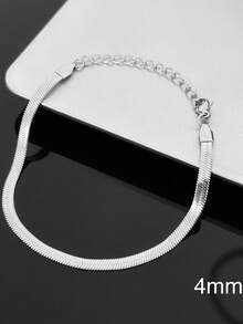 Men's Bracelet Fine Mesh Silver Stainless Steel - Antique Silver - View 2