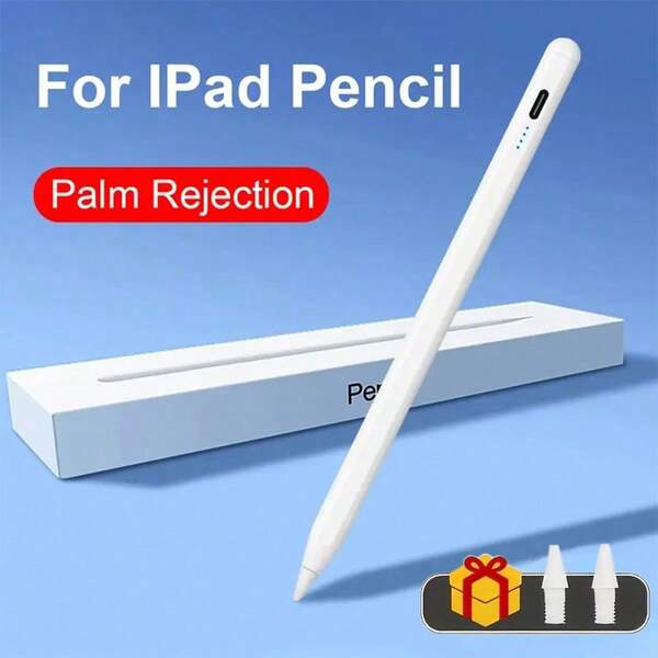 [قلم أبل للآيباد] قلم أبل متوافق مع الآيباد - أقلام لمس سريعة الشحن مع حساسية الميل والتثبيت المغناطيسي ومنع لمس الكف - مناسب للأجيال من 2018 إلى 2024، متوافق مع آيباد أبل الجيل 6-10 / برو 11 بوصة و 12.9 بوصة الجيل 3-5 / الجيل 3-5 من الهواء / الجيل 5/6 من الميني، خيارات ألوان متعددة، متوافق مع قلم كتابة اليد للآيباد