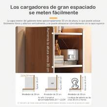 **Estantes estrechos de MDF color blanco cálido 30*20*180.5cm | 6 niveles + cajón | Estantería para huecos pequeños** - Blanco - Ver 4