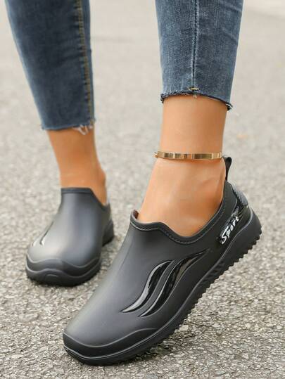 New Fashion Women Short Tube Anti-Slip Waterproof Wear-Resistant Soft Bottom All-Season Rain Shoes/Boots