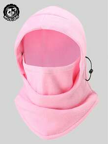 Musion 1 buc mască de schi reglabilă, cagulă din fleece pentru vreme rece, acoperire facială caldă din lână rezistentă la vânt, potrivită pentru vânătoare, motociclism, echipament de iarnă pentru bărbați și femei