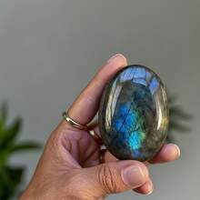 Pietra di Labradorite di qualità premium AA+, cristallo di quarzo lucidato, gemma curativa per massaggi, accessorio per la decorazione della casa, ideale per la realizzazione di gioielli fai-da-te per gli appassionati di cristalli, regalo ideale per occasioni speciali - Colorato - Visualizzare 8