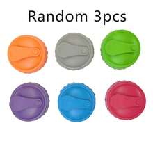 6个硅胶汽水瓶盖，防漏可重复使用密封盖，适用于罐装和瓶装饮料 - 彩色 - 查看 9