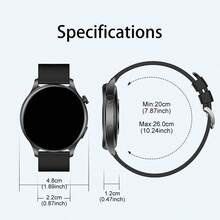 1.53" AMOLED Touchscreen Smartwatch, 100+ Sports Modes, Fitness Tracking, Wireless Calling, Notifications, Pedometer, Calorie Counter, Customizable Dial, Alarm, Weather, Music Control, Compatible With Android & IOS - Multicolor - View 6