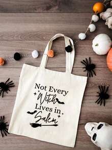 Halloween Themed Makeup Bag, Polyester Makeup Bag, Zippered Storage Bag, Pumpkin Skull Pattern, Unisex Adult Travel Toiletries Storage Bag, Halloween Gifts,Perfect For Organizing And Storing Cosmetics, Portable Makeup Bag Ideal For Gifts,