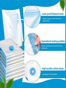 20/10/5 túi nén chân không, túi nén chống bụi, túi nén dung tích lớn, túi nén quần áo du lịch, túi nén đựng đồ trong tủ quần áo, túi đựng đồ có thể gấp lại, túi nén trong suốt, túi nén đồ giường, thích hợp cho nhà bếp, phòng ngủ, gia đình, du lịch, trường học, ký túc xá, lưu trữ trang phục Halloween, lưu trữ trang phục ngày lễ - Nhiều màu - Xem 7