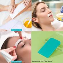 Professional At-Home Waxing Kit - Includes Face/Body Wax Strips, Silicone Pot, Spatula & Applicators, Works With Hard/Soft/Sugar/Roll-On Wax, For Women & Men