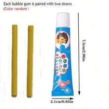 1/5/10件/套卡通泡泡糖，经典怀旧礼物，小礼品，卡通户外玩具创意泡泡机，泡泡泡沫节日派对小赠品 - 彩色 - 查看 4