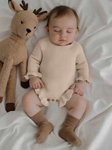 Newborn Baby Sweaters - Beige - View 3