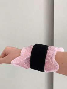 PVC Ankle Protector With Plush Dual-Sided Ice Pack - Adjustable Strap Design, Suitable For Sports Injury Ice Therapy, Wrist, Elbow, Leg Cooling Ice Bag, Reusable Heating/Freezing, Ankle Support Cushion, Medical Grade Gel Ice Pack, Sports Recovery Therapy Ice Pack