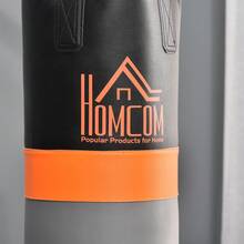 HOMCOM Freestanding Boxing Punch Bag & Speed Ball Station, For Home Gym, Grey - Grey - View 7