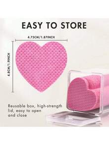 2000/1000/200pcs Nail Cleaning Wipes - Professional Lint-Free Nail Polish Remover Pads, UV Gel Cleansing Tissues, Unscented Manicure Prep And Finishing Cleaning Tool (Heart Shape) Nails Nails Supplies Nail Stuff - Pink - View 7