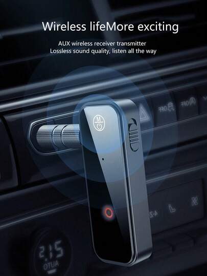 Bluetooth 5.0 Receiver Transmitter, AUX Car Audio Adapter, Computer TV To Speaker Headphone Wireless Bluetooth Receiver