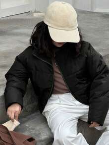 Tween Girls Winter Coats - Black - View 5