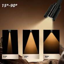 USB Aquarium Light With Timer, Adjustable Focus Spotlight, Compact Clip-On Full Spectrum Fish Tank Light, 3 Lighting Colors, Button Control And Timer (3/9/12 Hours), Aquarium LED Landscape Light, High Brightness, Transparent, 360° Rotatable, Suitable For Fish Tank - Multicolor - View 7