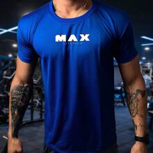Kit With 3 Dry Fit Max Titanium Ultra Fit Shirts For Men's Training, Gym And Sports - Bộ Max - Đen - Hoàng gia - Đỏ - Xem 2