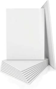 AETEXA Canvases For Painting 8x10 Inch, Canvas Bulk Pack Of 12, 8 Oz Primed Canvas Panel, Blank Canvas For Painting, Canvas Boards For Painting Acrylic And Oil, Art Supplies For Adults And Teens - MàuA - Xem 1